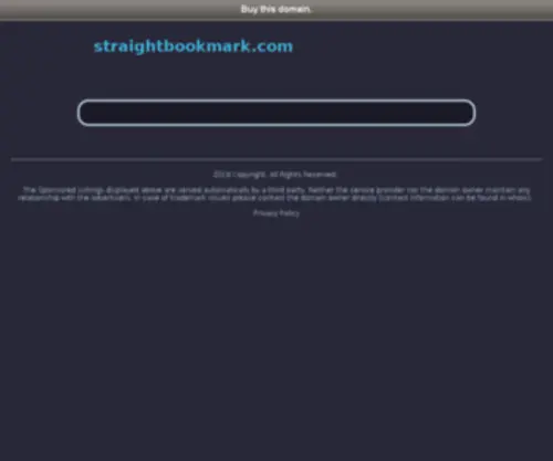 Straightbookmark.com(Straight Bookmarkings) Screenshot