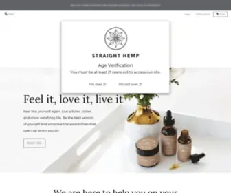 Straighthemp.com(Straight Hemp CBD Products) Screenshot