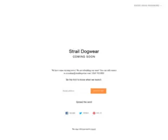 Straildogwear.com(Safety of your dog) Screenshot