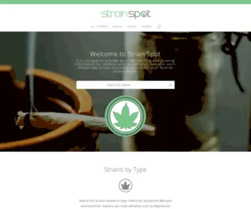 Strainspot.com(Strainspot) Screenshot