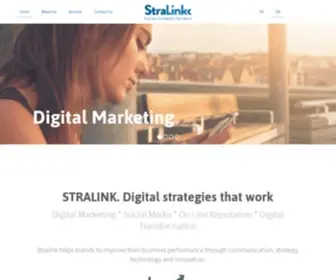 Stralink.com(Digital strategies that work) Screenshot