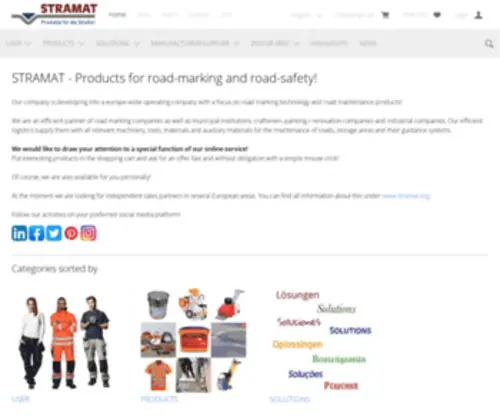 Stramat.com(STRAMAT Vertriebs GmbH) Screenshot
