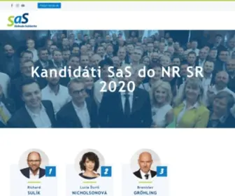 Strana-Sas.sk(Sloboda a Solidarita) Screenshot