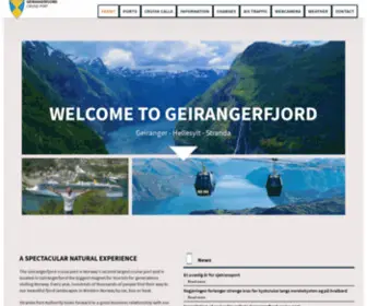 Stranda-Hamnevesen.no(The Geirangerfjord cruise port) Screenshot