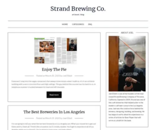 Strandbrewing.com(Index) Screenshot