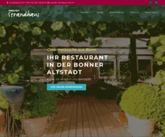 Strandhaus-Bonn.de(Das Strandhaus) Screenshot