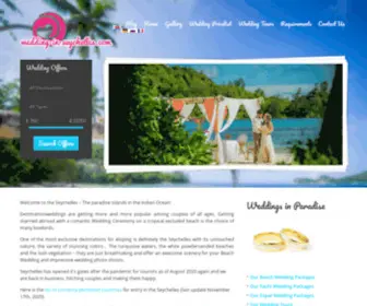 StrandhochZeit-Seychellen.de(Heiraten auf den Seychellen) Screenshot