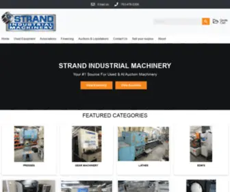 Strandindustrialmachinery.com(Strand Industrial Machinery Co) Screenshot