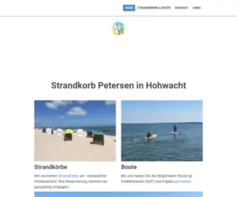 Strandkorb-Petersen.de(Strandkorb Petersen) Screenshot