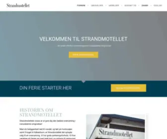 Strandmotellet.dk(VELKOMMEN TIL STRANDMOTELLET) Screenshot