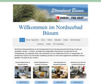 Strandnest-Buesum.eu(Nordsee) Screenshot