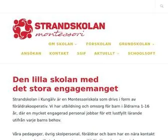 Strandskolan.org(Den lilla skolan med det stora engagemanget) Screenshot