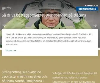 Strangbetong.se(Strängbetong ska skapa de vackraste) Screenshot