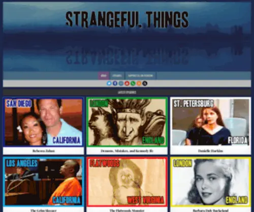 Strangefulthings.com(Strangeful Things) Screenshot
