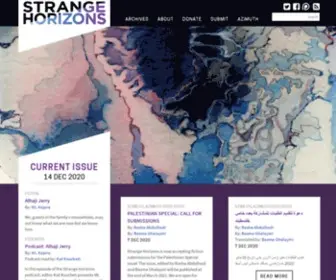 Strangehorizons.com(Strange Horizons) Screenshot