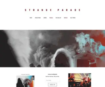 Strangeparadeofficial.com(Strange Parade) Screenshot