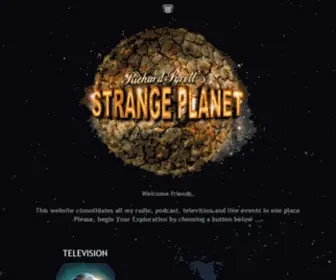 Strangeplanet.ca(Richard Syrett's Strange Planet) Screenshot