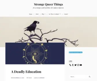 Strangequeerthings.com(It's a strange world out there) Screenshot