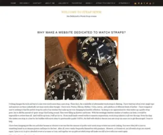 Strapsense.com(Site Dedicated to Watch Strap reviews) Screenshot