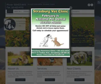 StrasburgVet.com(Strasburg Veterinary Clinic) Screenshot