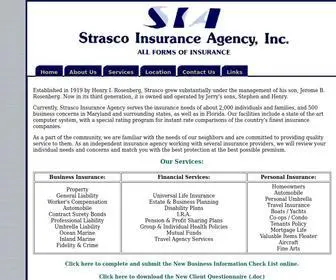 Strascoinsurance.com(Strasco Insurance Agency) Screenshot