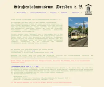 Strassenbahnmuseum-Dresden.de(Straßenbahnmuseum) Screenshot