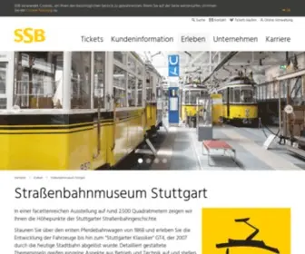 Strassenbahnwelt.com(Straßenbahnmuseum Stuttgart) Screenshot