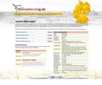 Strassenkatalog.de(Straßenverzeichnis) Screenshot