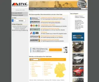 Strassenverkehrsamt.de(Informationsportal zum Straßenverkehr und den Zulassungsstellen) Screenshot