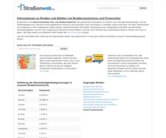 Strassenweb.de(Straßenverzeichnis) Screenshot
