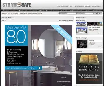 Stratacafe.com(The Official Strata 3D Community) Screenshot