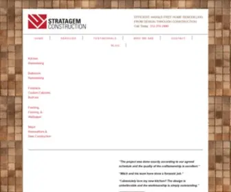 Stratagemconstruction.com(Home Remodeling Chicago) Screenshot