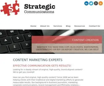 Stratcommunications.com(Strategic Communications) Screenshot