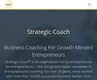 Strategiccoach.com(Premier Business Coach For Entrepreneurs) Screenshot