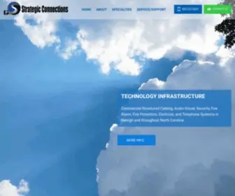 Strategicconnections.net(Structured Cabling & Audio Visual Services in Raleigh) Screenshot