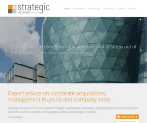 Strategiccorporatefinance.co.uk(Strategic Corporate Finance) Screenshot