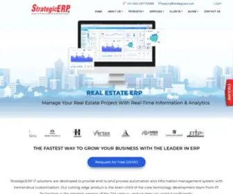 Strategicerp.com(Construction ERP software) Screenshot