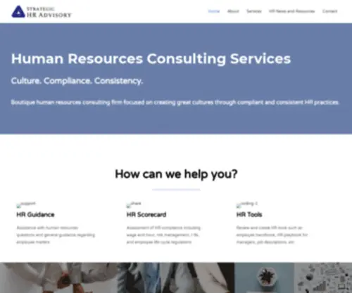 Strategichradvisory.com(Strategic HR Advisory) Screenshot
