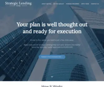 Strategiclg.com(Strategic Lending) Screenshot