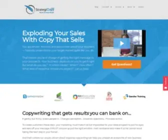 Strategicopy.com(Direct Response Copywriting and Content Strategy) Screenshot