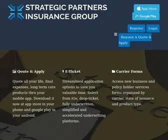 StrategicPartners-Insurancegroup.com(Strategic Partners Insurance Group) Screenshot