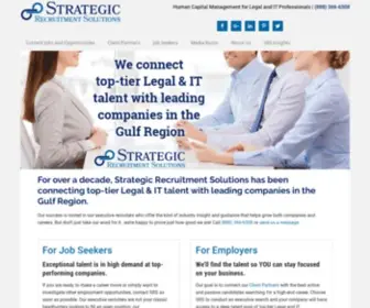 Strategicrecruitmentsolutions.com(Executive Recruiters for Legal & IT Careers) Screenshot