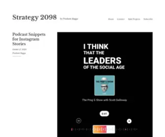 Strategy2098.com(By Prashant Bagga) Screenshot