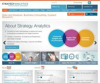 Strategyanalytics.com(Strategy Analytics) Screenshot