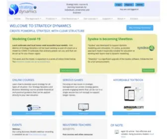 Strategydynamics.com(Business strategy tools and education) Screenshot