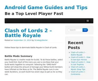 Strategyguidetips.com(Android Game Guides and Tips) Screenshot