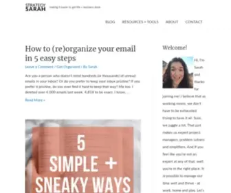 Strategysarah.com(Strategy Sarah) Screenshot