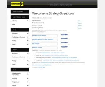 Strategystreet.com(StrategyStreet helps you solve these problems by improving your personal capabilities) Screenshot