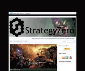 Strategyzero.com(The source for League of Legends' strategies) Screenshot
