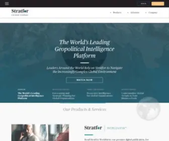 Stratfor.com(The World's Leading Geopolitical Intelligence Platform) Screenshot